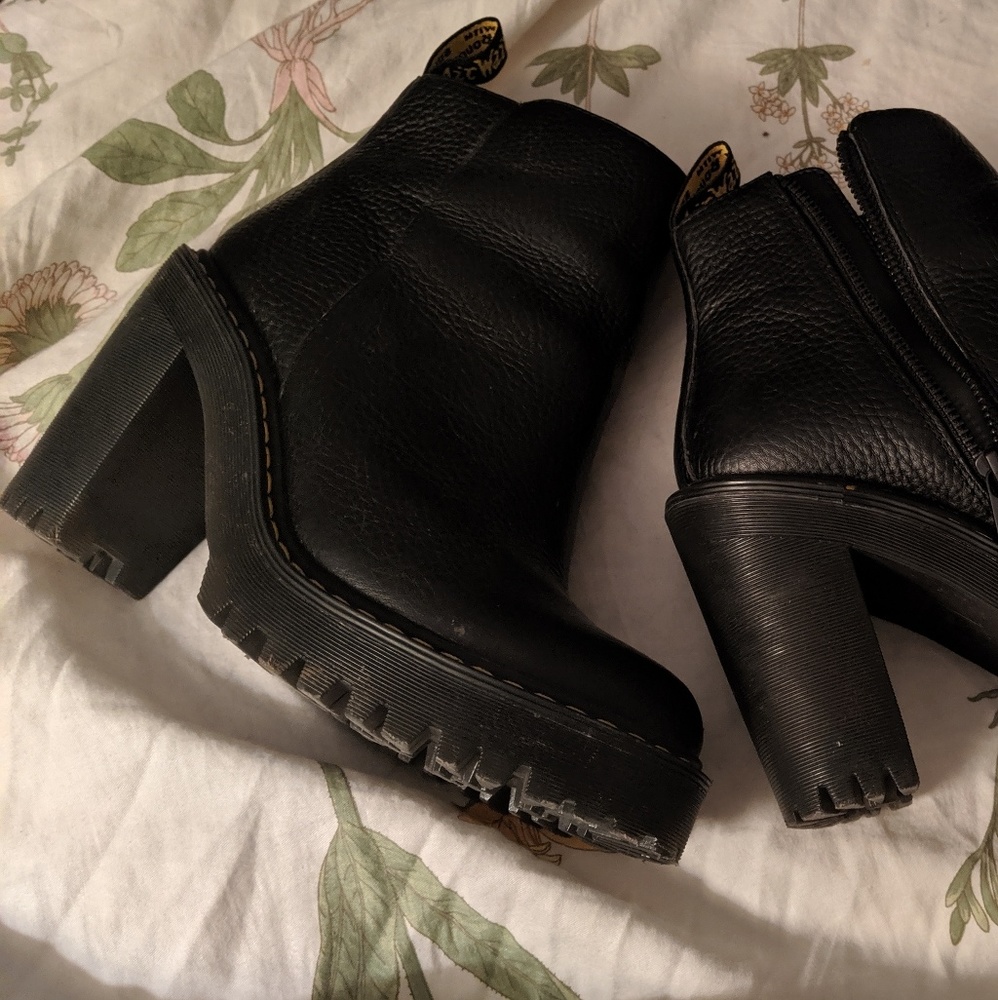 Dr. Martens badass heeled platform boots